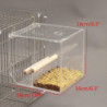 Parrots Feeder Anti-spill Food Container Conures Feeding House Food Dispenser