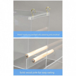 Parrots Feeder Anti-spill Food Container Conures Feeding House Food Dispenser Parrots Feeder Anti-spill Food Container Conures Feeding House Food Dispenser