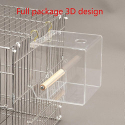 Parrots Feeder Anti-spill Food Container Conures Feeding House Food Dispenser Parrots Feeder Anti-spill Food Container Conures Feeding House Food Dispenser