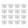 50pcs Simple Plastic Pudding Bowls Jam Cups Pudding Containers Home Supplies