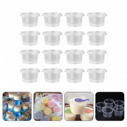 50pcs Simple Plastic Pudding Bowls Jam Cups Pudding Containers Home Supplies 50pcs Simple Plastic Pudding Bowls Jam Cups Pudding Containers Home Supplies