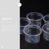 50pcs Simple Plastic Pudding Bowls Jam Cups Pudding Containers Home Supplies