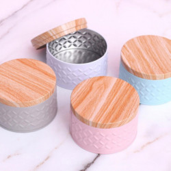 Storage Tin Box Easy Opening Multi-color Round Shaped Candy Cookie Storage Tin Box for Scented Candl YGWL Storage Tin Box Easy Opening Multi-color Round Shaped Candy Cookie Storage Tin Box for Scented Candl YGWL