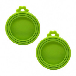 Pet Food Can Lids, Silicone Can Covers For Dog Cat Food, Universal Size Fit Small Medium Large Cans, 2 Pack-green Pet Food Can Lids, Silicone Can Covers For Dog Cat Food, Universal Size Fit Small Medium Large Cans, 2 Pack-green