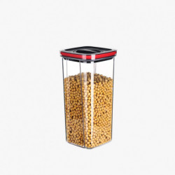 Miscellaneous Grains Barley Noodle Storage Jar Nut Candy Dry Storage Jar Square Transparent Buckle Dry Storage Jar