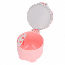 Large Baby Food Containers Compact Portable Powder Dispenser Safe PP Material Cute Pink Design Large Baby Food Containers Compact Portable Powder Dispenser Safe PP Material Cute Pink Design