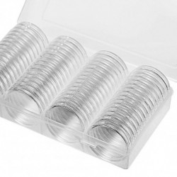 60pcs 40mm Eagles Coin Capsules With Storage Box Container Collection Supplies 60pcs 40mm Eagles Coin Capsules With Storage Box Container Collection Supplies