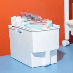 Storage Box Large Capacity Double Handle Cabinet Shelf Miscellaneous Grain Container Organizer Daily Use Qinghai Storage Box Large Capacity Double Handle Cabinet Shelf Miscellaneous Grain Container Organizer Daily Use Qinghai