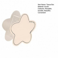 Boîte de mouchoirs Grande capacité Bords lisses Conception magnétique Acrylique Nuage Forme de serviette Conteneur [...]