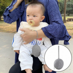 Bpa Free Soother Container Easy To Clean Silicone Three-dimensional Pacifier Case With Lanyard For Traveling