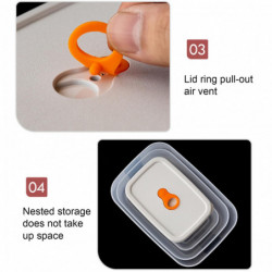 310/600/715/1050/1160/2050ml Fresh-keeping Box Visible Good Sealing Microwave Safe Japanese Style Vegetables [...]