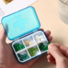 Pill Box With Lid 6 Grids Good Sealing Waterproof Dust Proof Large Capacity Transparent Visible Tablet Box Home [...]