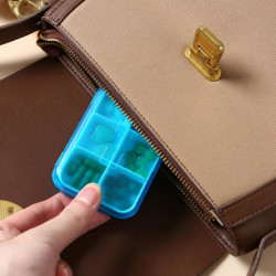 Pill Box With Lid 6 Grids Good Sealing Waterproof Dust Proof Large Capacity Transparent Visible Tablet Box Home [...]