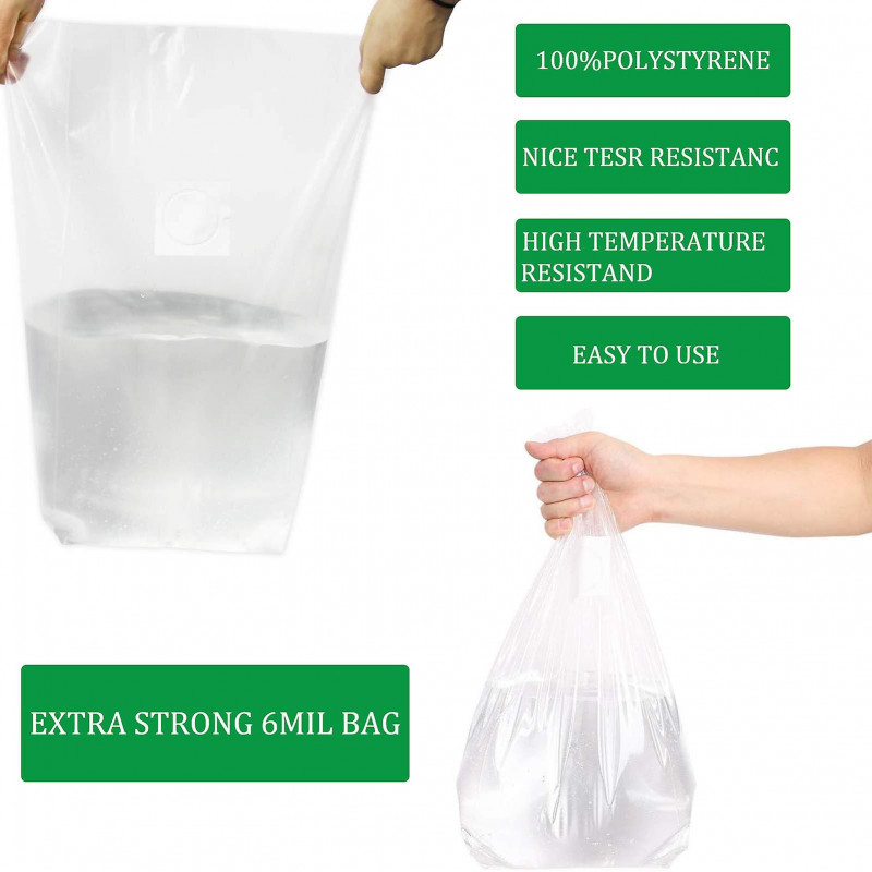 10pcs/bag Growth Bags High Temperature Resistant Food Grade Plastic Breathable Plant Growing Container For [...]