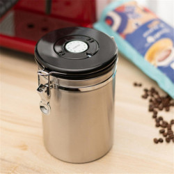 1200ml/1500ml/1800ml Storage Canister Well Sealed Convenient Fresh-keeping Stainless Steel Airtight Coffee [...]