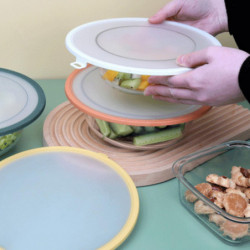 Silicone Cover Food Grade Airtight Lightweight Round Multifunctional Fresh-keeping Lid For Kitchen Silicone Cover Food Grade Airtight Lightweight Round Multifunctional Fresh-keeping Lid For Kitchen