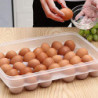 Storage Box Large Capacity Fresh-keeping Pp Fridge Egg Container For Kitchen