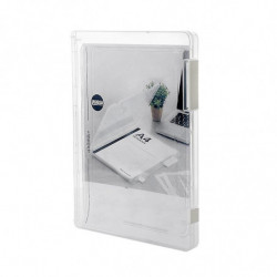 File Box With Lid Visible Buckle Design Good Flexibility Easy To Clean Dust-proof Transparent Letter A4 Paper File [...]