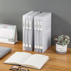 File Box With Lid Visible Buckle Design Good Flexibility Easy To Clean Dust-proof Transparent Letter A4 Paper File [...]