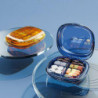 Mini Pill Box Transparent Lid 4/6 Compartments Large Capacity Multifunctional Portable Plastic Sealed Box Jewelry [...]