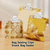 JiKaiX 4Pcs Sealing Clip Leak-proof Kitchen Snack Sealing Clamp Moisture-Proof Food Bag Sealers for Home Kitchen JiKaiX 4Pcs Sealing Clip Leak-proof Kitchen Snack Sealing Clamp Moisture-Proof Food Bag Sealers for Home Kitchen