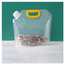 Sac de rangement avec bec verseur Sceau Sac alimentaire polyvalent pour céréales Cors Grains Haricots Sac de rangement avec bec verseur Sceau Sac alimentaire polyvalent pour céréales Cors Grains Haricots