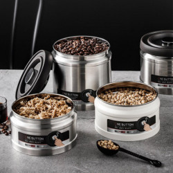 Stainless Steel Vacuum Storage Tank for Tea Leaves Moisture Proof & Dust-Proof Coffee Bean Container 750/1100ml [...]