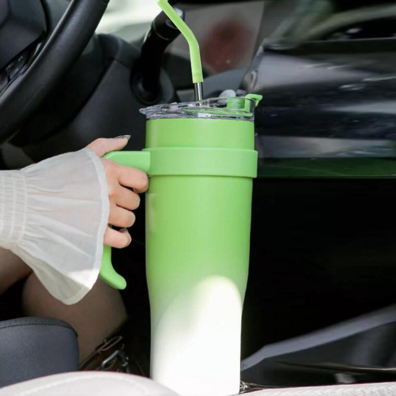 1200ML Vacuum Insulated Tumbler with Straw Large Capacity Food Grade BPA Free Insulated Water Bottle Office [...]