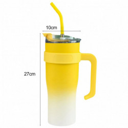 1200ML Vacuum Insulated Tumbler with Straw Large Capacity Food Grade BPA Free Insulated Water Bottle Office [...]