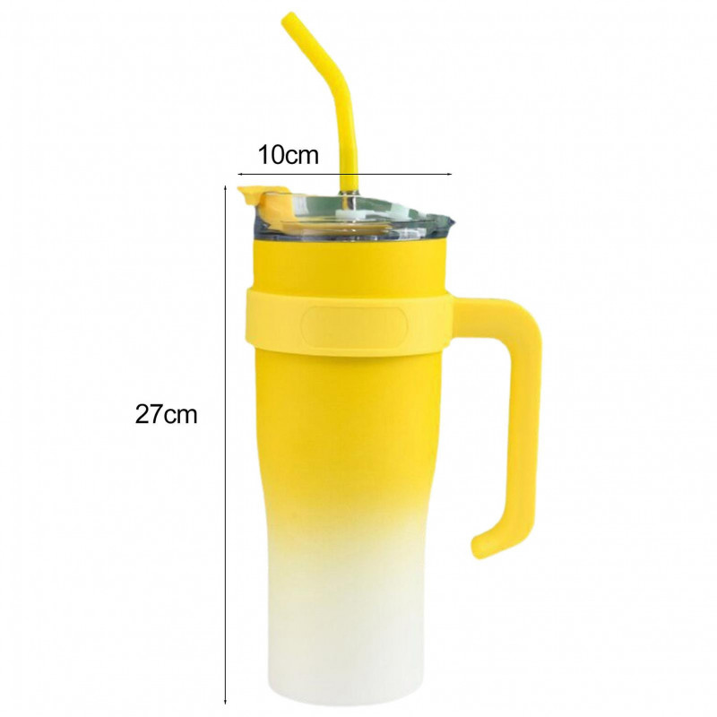 1200ML Vacuum Insulated Tumbler with Straw Large Capacity Food Grade BPA Free Insulated Water Bottle Office [...]