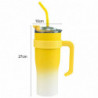 1200ML Vacuum Insulated Tumbler with Straw Large Capacity Food Grade BPA Free Insulated Water Bottle Office [...]