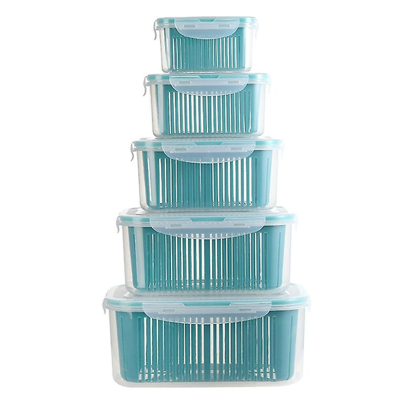 Fresh-keeping Double Layer Large Capacity Transparent Food Container With Sealed Lid 2 In 1 Stackable Basket [...]