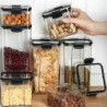 Moisture-proof Stackable Transparent Sealed Food Storage Jar Container With Lid Jikaix Moisture-proof Stackable Transparent Sealed Food Storage Jar Container With Lid Jikaix
