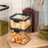 Moisture-proof Stackable Transparent Sealed Food Storage Jar Container With Lid Jikaix Moisture-proof Stackable Transparent Sealed Food Storage Jar Container With Lid Jikaix