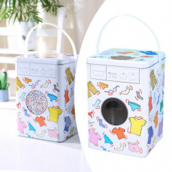 Household Laundry Powder Tin 5l Capacity For Storing Grain Rice Laundry Room Colorful Household Laundry Powder Tin 5l Capacity For Storing Grain Rice Laundry Room Colorful