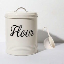 Rustic Metal Vintage Food Flour Storage Tin Jar Box 5l Container With Lid Rustic Metal Vintage Food Flour Storage Tin Jar Box 5l Container With Lid
