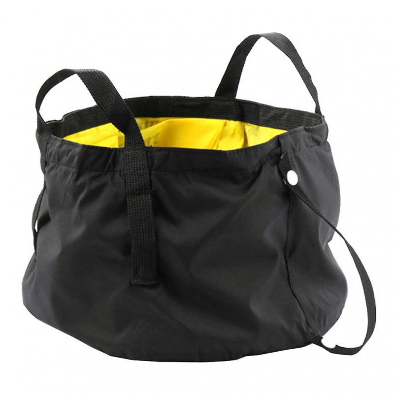 Collapsible Foot Basin 1Pc Collapsible Travel Basin Multi-functional Foldable Water Basin (Yellow)