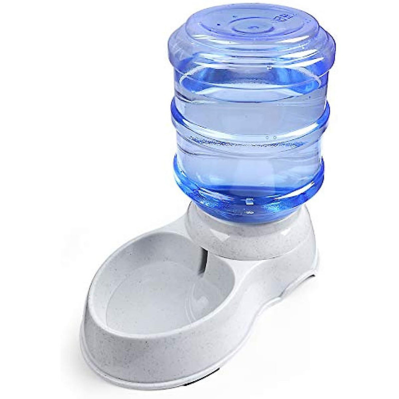 Pet Waterer pour chien Chat Animal Gravité automatique Eau à boire Fontaine Bouteille Bol Plat Stand