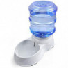 Pet Waterer pour chien Chat Animal Gravité automatique Eau à boire Fontaine Bouteille Bol Plat Stand