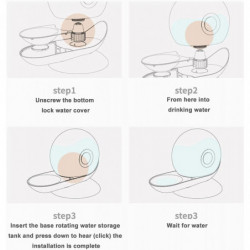 Pet Water Dispenser, Automatic Feeders Gravity Water Dispenser For Dogs, 2.8l Drinking Bottles Bowls For Pet Pet Water Dispenser, Automatic Feeders Gravity Water Dispenser For Dogs, 2.8l Drinking Bottles Bowls For Pet
