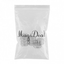 2x10 Empty Aluminum Tins Cans With Screw Lids Box Container Jar Top Round 30g 2x10 Empty Aluminum Tins Cans With Screw Lids Box Container Jar Top Round 30g