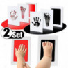2 Set Baby Handprint Empreintes Tampons encreurs Coffre-fort Non toxique Sans contact Peau Sans encre Kits Inkpad [...]