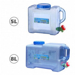 5lcamping bidon d’eau, bidon de réservoir d’eau avec robinet, bidon d’eau avec robinet de vidange fixe / bec [...]