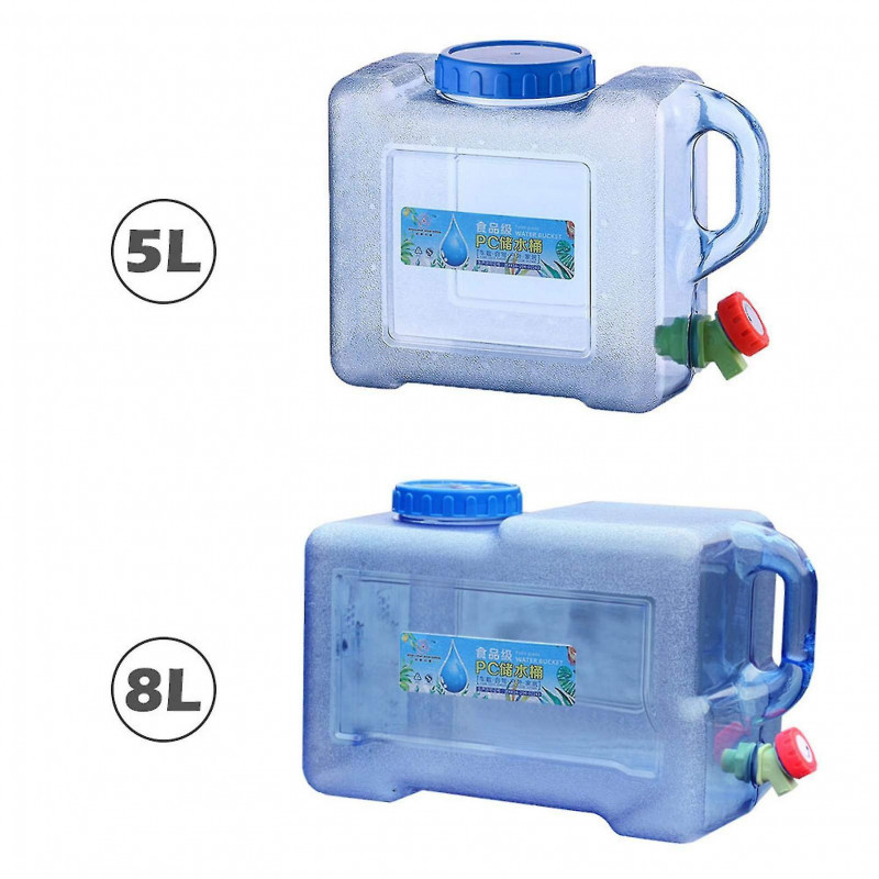 5lcamping bidon d’eau, bidon de réservoir d’eau avec robinet, bidon d’eau avec robinet de vidange fixe / bec [...]