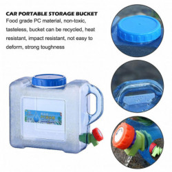 5lcamping bidon d’eau, bidon de réservoir d’eau avec robinet, bidon d’eau avec robinet de vidange fixe / bec [...]