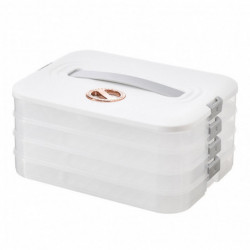 Dumpling Storage Box with Sturdy Handle Single/Dual/Triple/Four Layer Food Container for Home Picnics Parties Dumpling Storage Box with Sturdy Handle Single/Dual/Triple/Four Layer Food Container for Home Picnics Parties