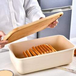 Bread Storage Box Durable Sealing And Stylish Fruit Holder Sturdy Anti-deform Long Lifespan Storage Box Bread Storage Box Durable Sealing And Stylish Fruit Holder Sturdy Anti-deform Long Lifespan Storage Box