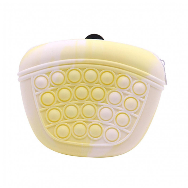 Pet Food Bag Convenient Zipper Closure Silicone Dog Treat Pouch with Fingertip Pressing Games Pet Supplies