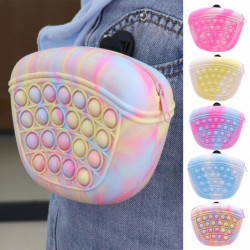 Pet Food Bag Convenient Zipper Closure Silicone Dog Treat Pouch with Fingertip Pressing Games Pet Supplies Pet Food Bag Convenient Zipper Closure Silicone Dog Treat Pouch with Fingertip Pressing Games Pet Supplies