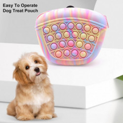 Pet Food Bag Convenient Zipper Closure Silicone Dog Treat Pouch with Fingertip Pressing Games Pet Supplies Pet Food Bag Convenient Zipper Closure Silicone Dog Treat Pouch with Fingertip Pressing Games Pet Supplies